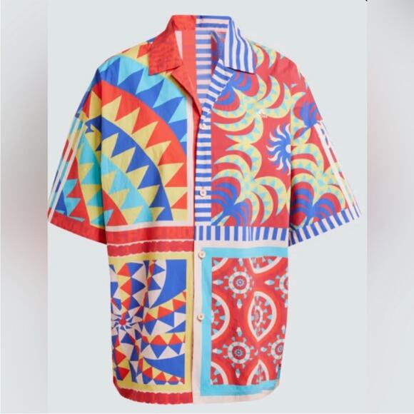 adidas x farm Rio - bold blue/bliss oran shirt L/XL - NWT - Picture 8 of 8